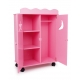 Armoire de poupée Rose fluo