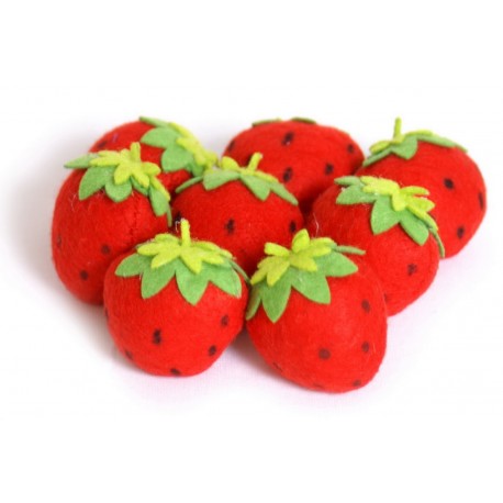 Fraises en feutre