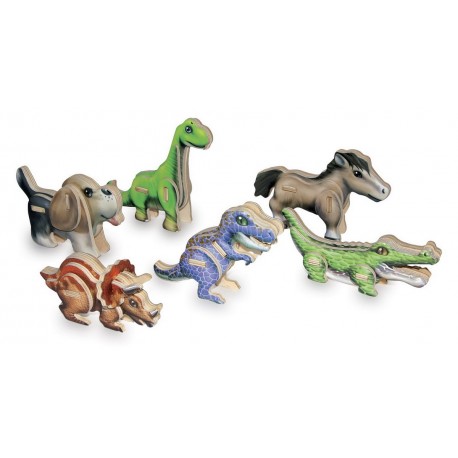 Mini dinosaures en 3D