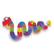 Puzzle en bois Serpent ABC