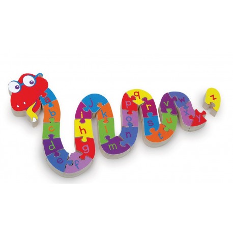 Puzzle en bois Serpent ABC