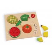 Puzzle en bois Fruits à diviser