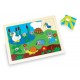 Puzzle en bois oeil de boeuf Animaux