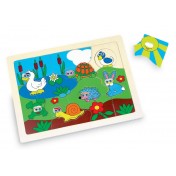 Puzzle en bois oeil de boeuf Animaux