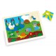 Puzzle en bois oeil de boeuf Animaux