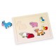 Puzzle en bois oeil de boeuf Animaux