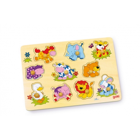 Puzzle en bois Jeunes animaux