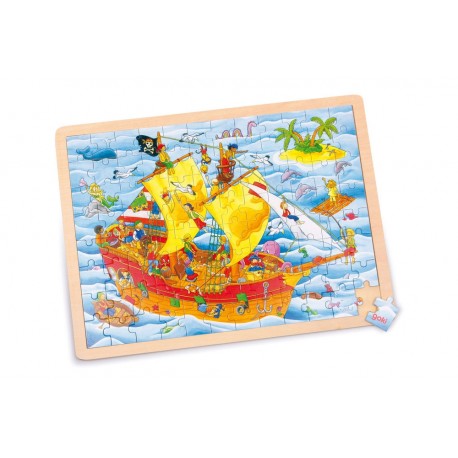 Puzzle en bois Bateau pirate