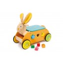 Voiture de motricité en bois Lapin