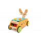 Voiture de motricité en bois Lapin