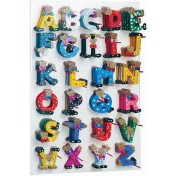 Lettres de l'alphabet de A-Z 