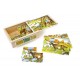 Puzzle cubes en bois Campagne