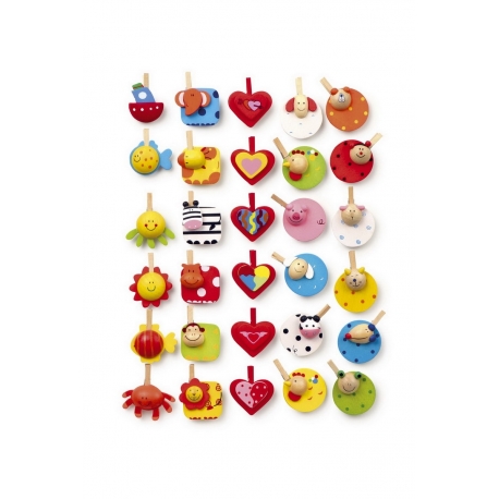 Clips mémo Multicolores