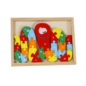 Puzzle en bois Alphabet de pieuvre