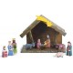 Crèche avec figurines