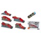 Skateboard de doigt avec rampe Lux 