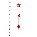 Guirlande de feutre Motif de Noël», rouge 