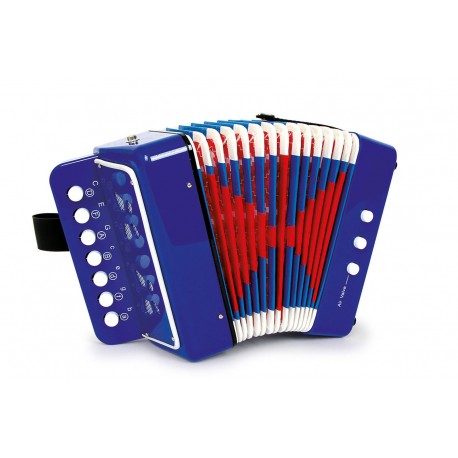 Accordéon, bleu