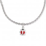 Collier avec pendentif "Coccinelle"