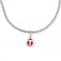 Collier avec pendentif "Coccinelle"