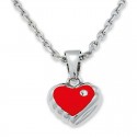 Collier avec pendentif "Coeur rouge" 